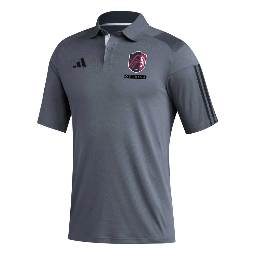 Polo d'entraînement terrain adidas St. Louis City SC 2023 gris pour homme