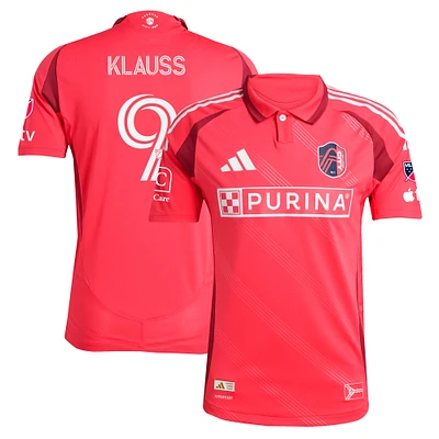 Men's adidas João Klauss Red St. Louis CITY SC 2025 Forever Authentic Player Jersey