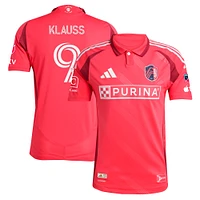 Men's adidas João Klauss Red St. Louis CITY SC 2025 Forever Authentic Player Jersey