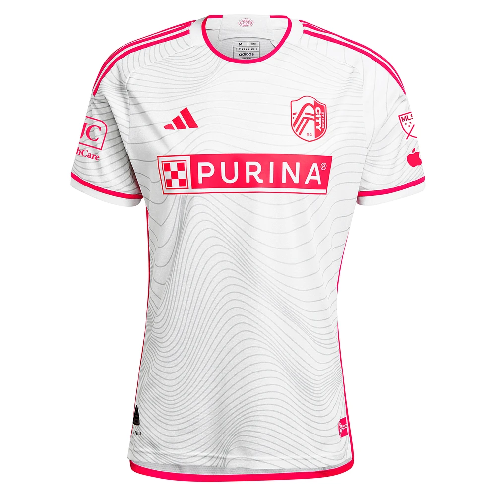 Men's adidas João Klauss White St. Louis City SC 2024 The Confluence Kit Authentic Player Jersey