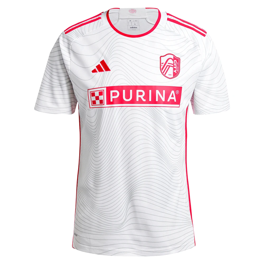 Maillot de joueur adidas João Klauss blanc St. Louis City SC 2024 The Confluence Kit Replica pour homme