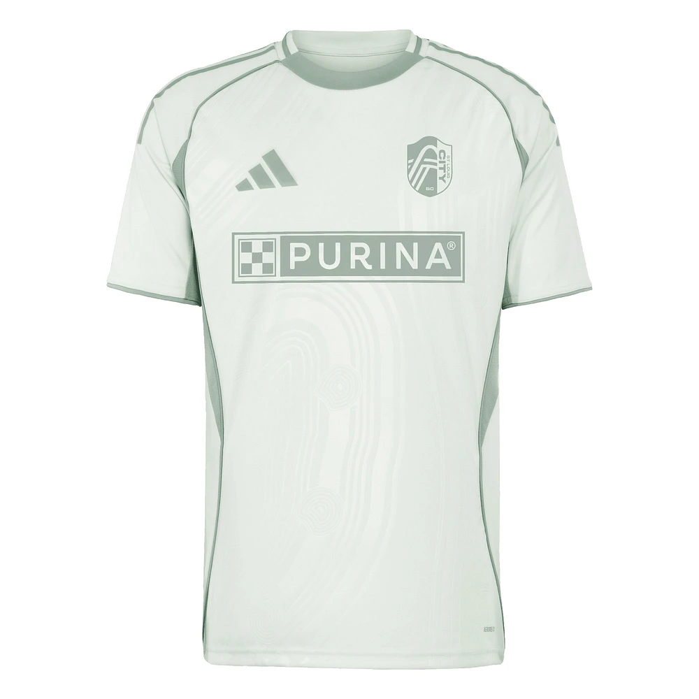 Men's adidas Light Green St. Louis City SC 2025 One Planet Pre-Match Top