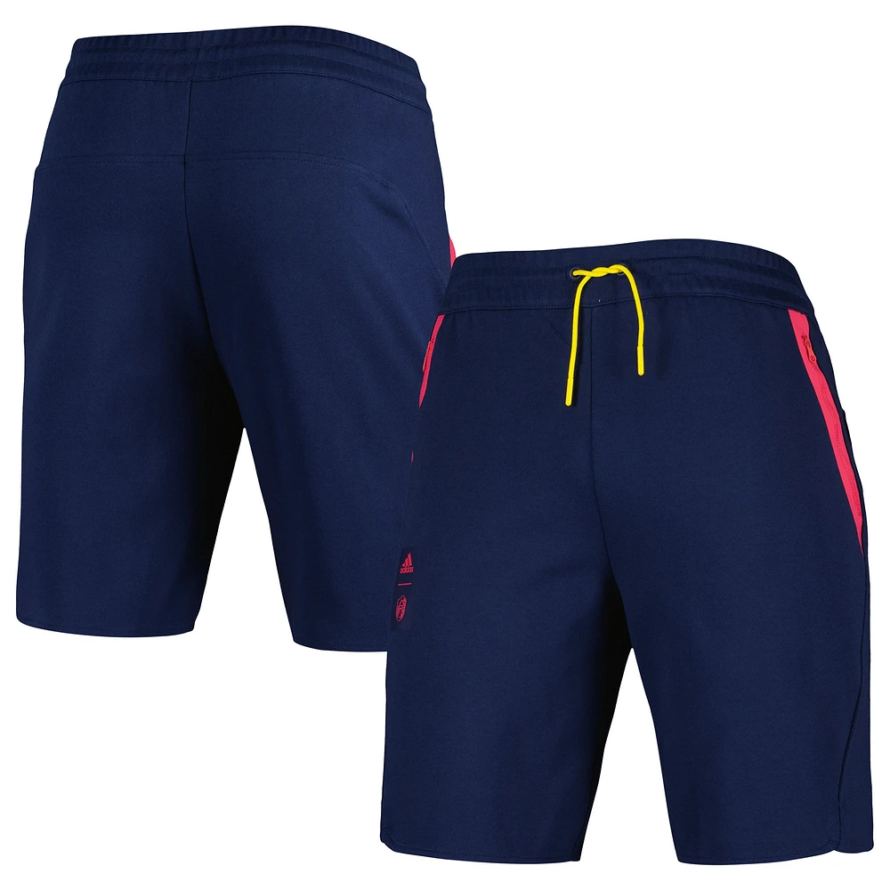 Short de voyage St. Louis City SC 2023 Player adidas bleu marine pour homme