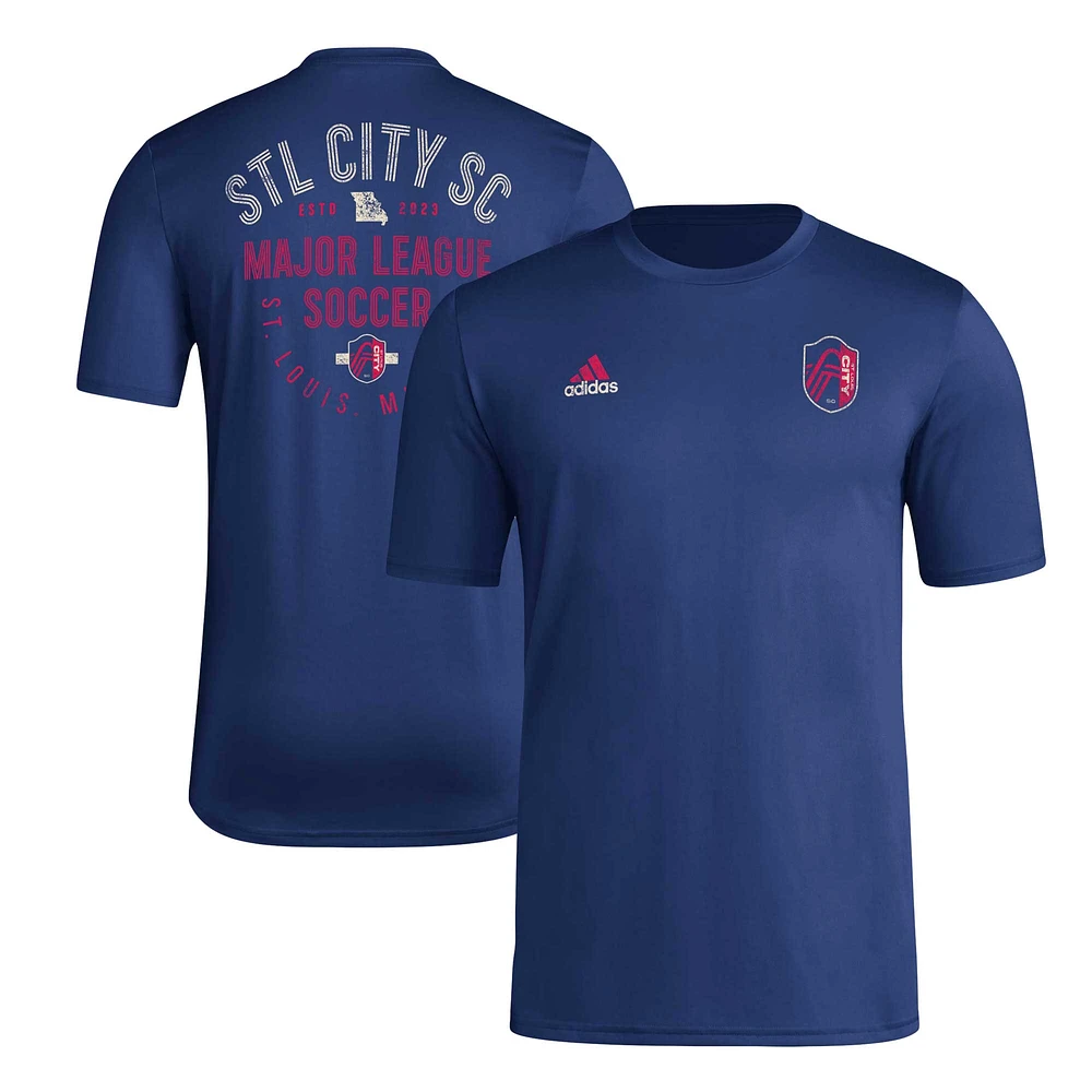 Men's adidas Navy St. Louis City SC AEROREADY Local Stoic T-Shirt