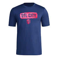 Men's adidas Navy St. Louis City SC Local Pop AEROREADY T-Shirt