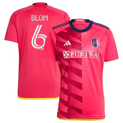 Maillot adidas Njabulo Blom St. Louis CITY SC 2023 Kit Replica pour homme, rouge