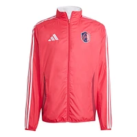 Men's adidas Red/White St. Louis City SC 2025 Anthem Reversible Full-Zip Jacket