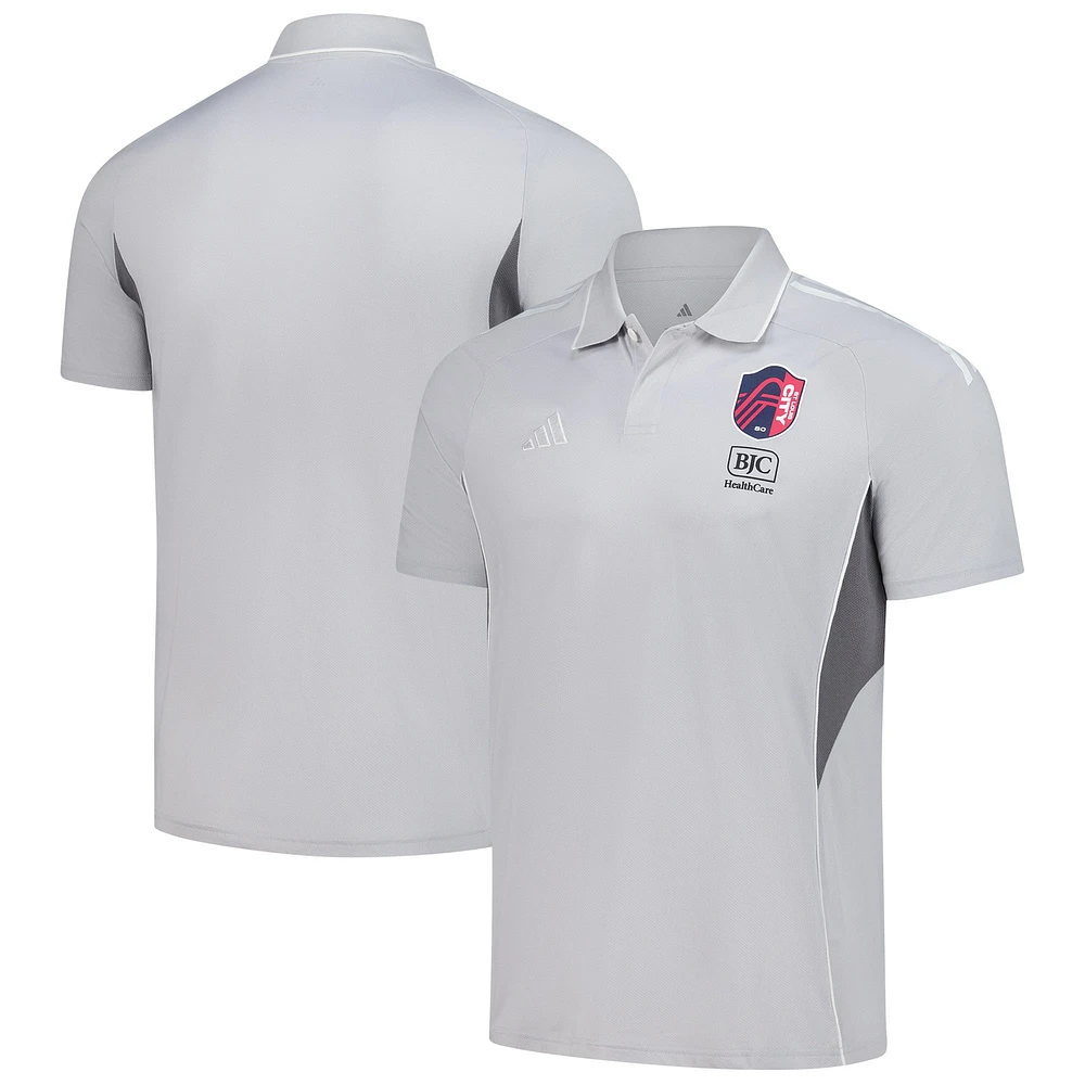 Polo d'entraînement adidas Silver St. Louis City SC 2025 pour homme