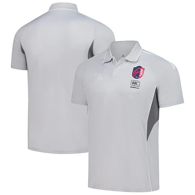 Polo d'entraînement adidas Silver St. Louis City SC 2025 pour homme
