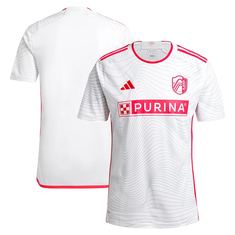 Maillot adidas pour homme blanc St. Louis City SC 2024 The Confluence Kit Replica