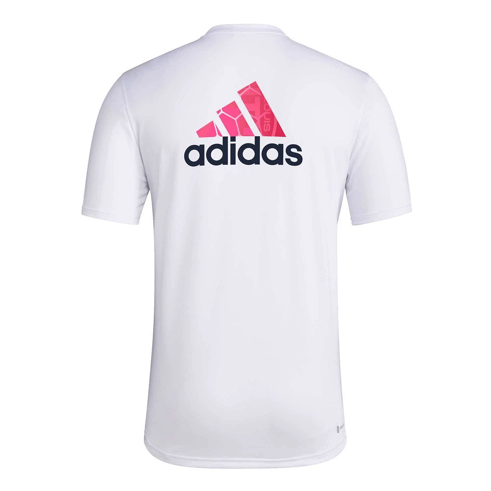 T-shirt adidas St. Louis City SC Local Pop AEROREADY blanc pour hommes