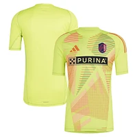 Maillot de gardien but adidas St. Louis City SC 2024 pour homme, jaune