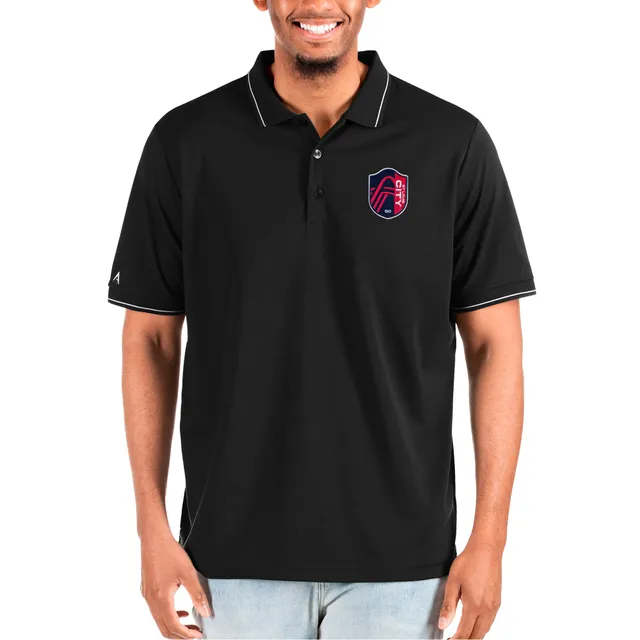 St. Louis Cardinals Antigua Big & Tall Affluent Polo - Black