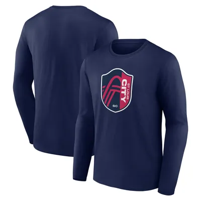 St. Louis City SC Fanatics Branded Official Logo Long Sleeve T-Shirt - Navy