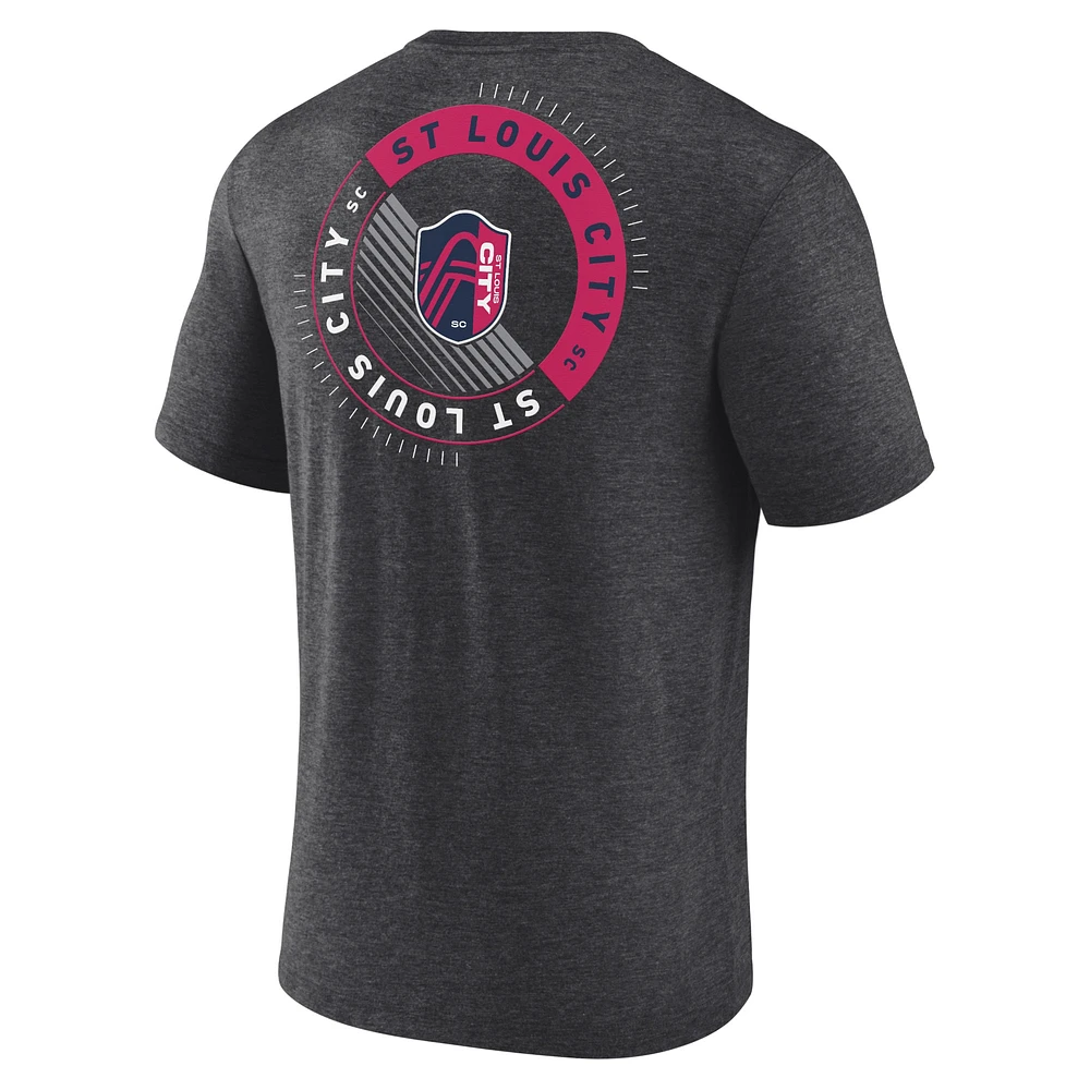 Men's Fanatics Charcoal St. Louis City SC Full Circle Tri-Blend T-Shirt