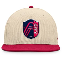 Men's Fanatics Cream St. Louis City SC Tempo Corduroy Snapback Hat