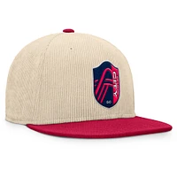 Men's Fanatics Cream St. Louis City SC Tempo Corduroy Snapback Hat