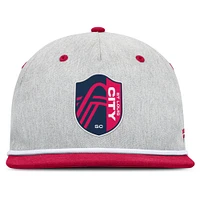 Casquette snapback de golfeur Fanatics Heather Grey St. Louis City SC Chip pour homme