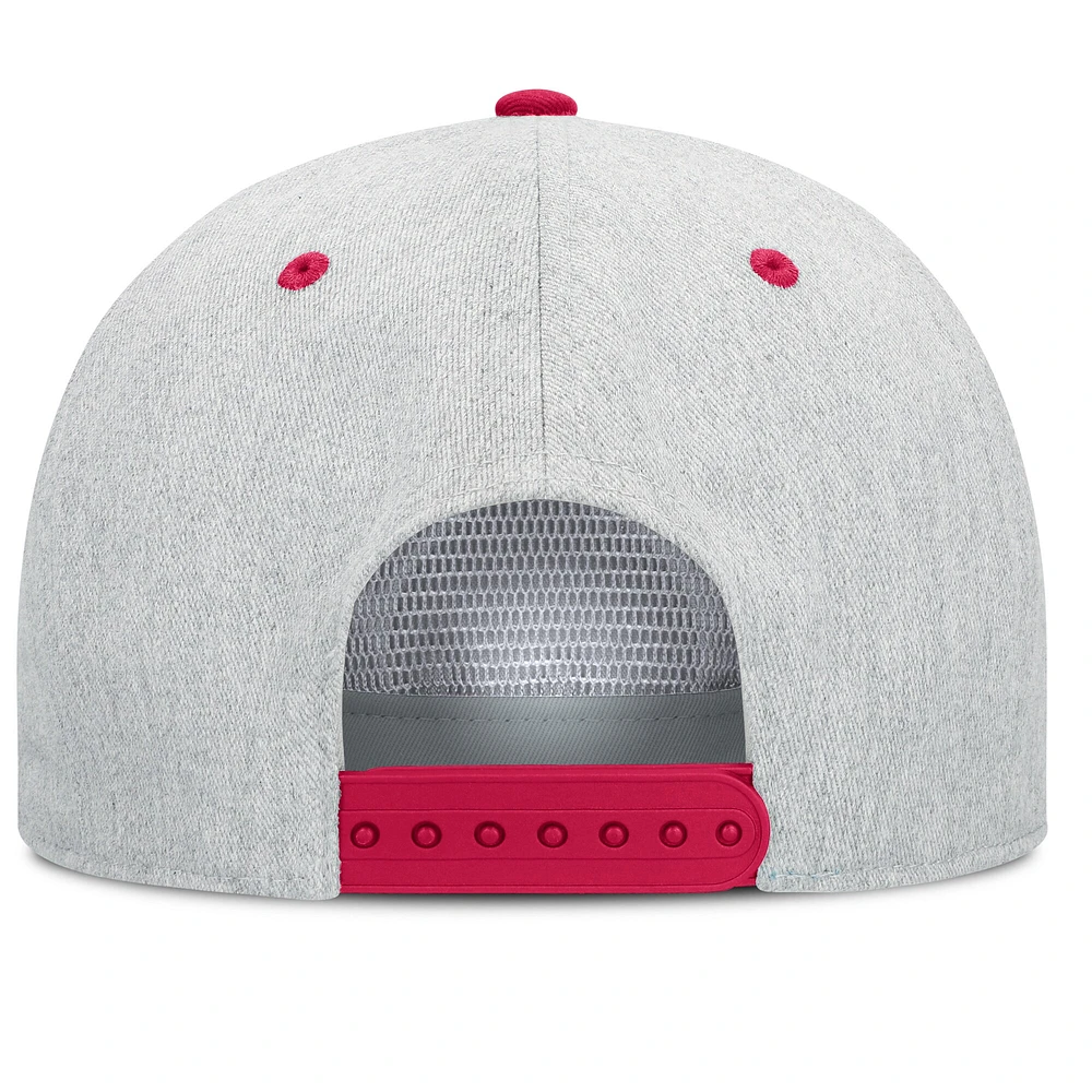 Casquette snapback de golfeur Fanatics Heather Grey St. Louis City SC Chip pour homme