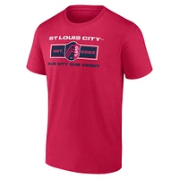 T-shirt rouge pour homme Fanatics St. Louis City SC Blindside