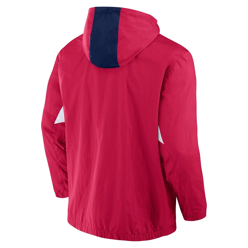 Veste à capuche tissée quart de zip St. Louis City SC Free Kick pour homme Fanatics Red