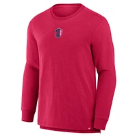 T-shirt à manches longues rouge St. Louis City SC Lob Attempt Stadium Slub pour homme Fanatics