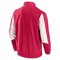 Veste de survêtement raglan à glissière pleine longueur St. Louis City SC Net Goal marque Fanatics rouge pour homme