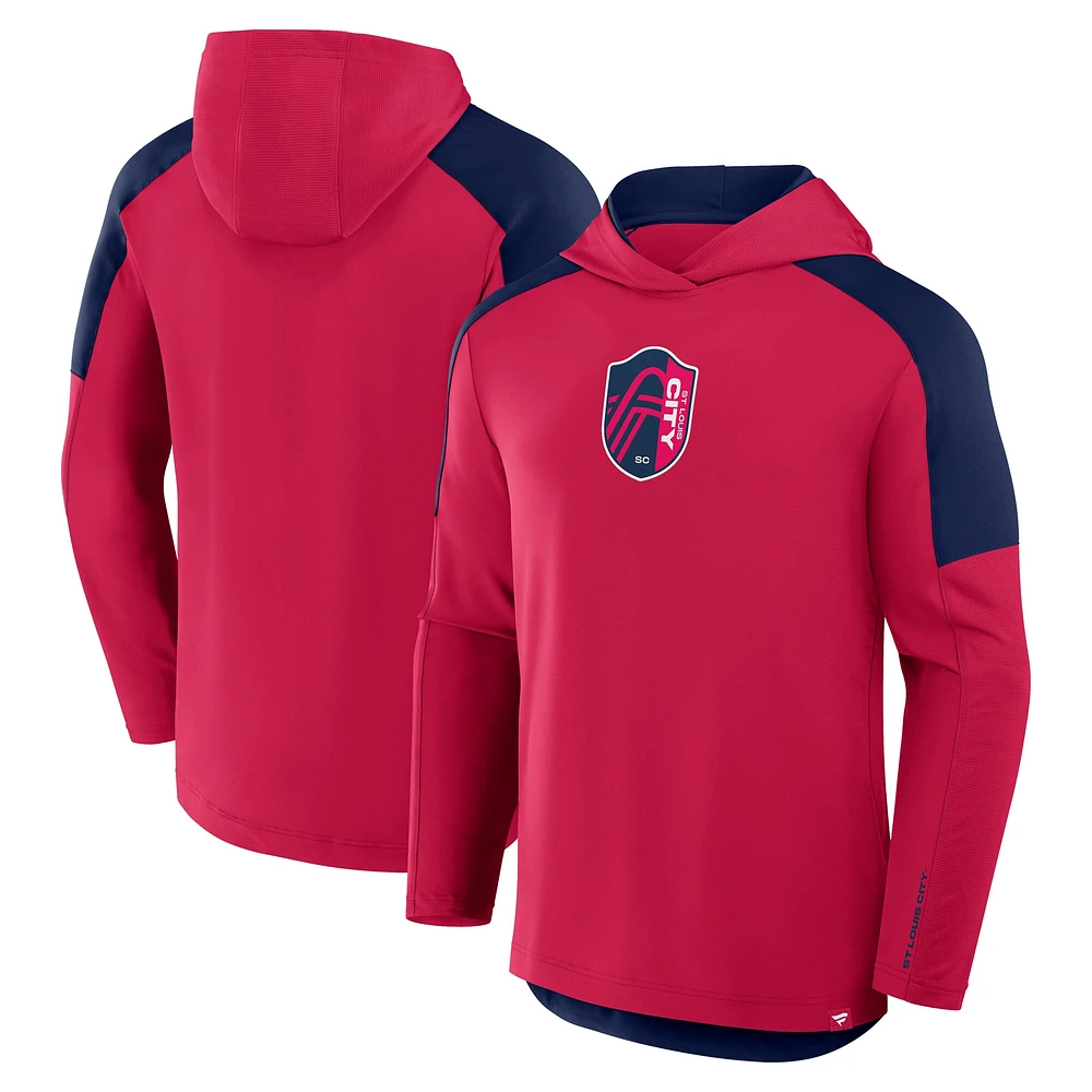 Sweat à capuche de transition Red Card St. Louis City SC pour hommes Fanatics