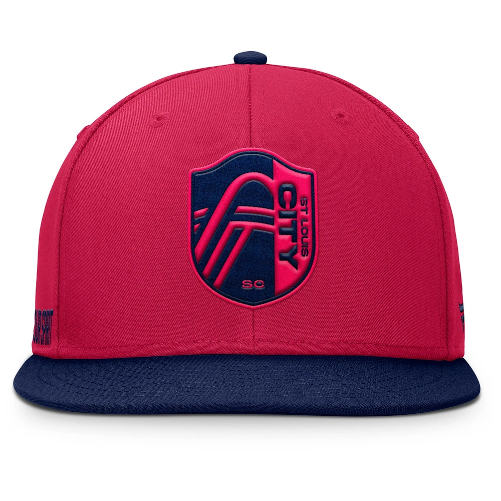 Casquette snapback rouge St. Louis City SC Sitter pour homme