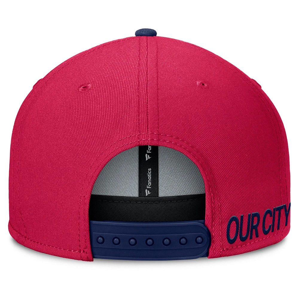 Casquette snapback rouge St. Louis City SC Sitter pour homme