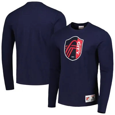St. Louis City SC Mitchell & Ness Legendary Long Sleeve T-Shirt - Navy