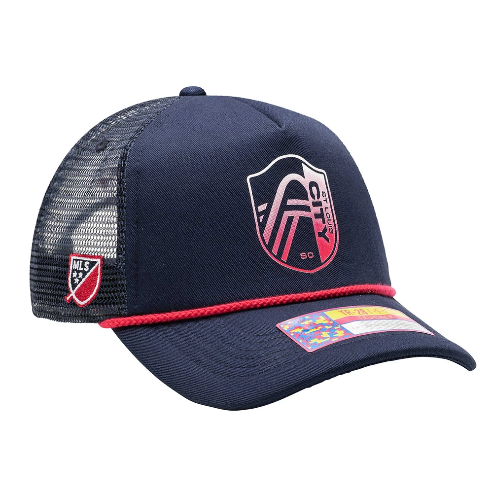 Men's Navy St. Louis City SC Atmosphere Trucker Adjustable Hat