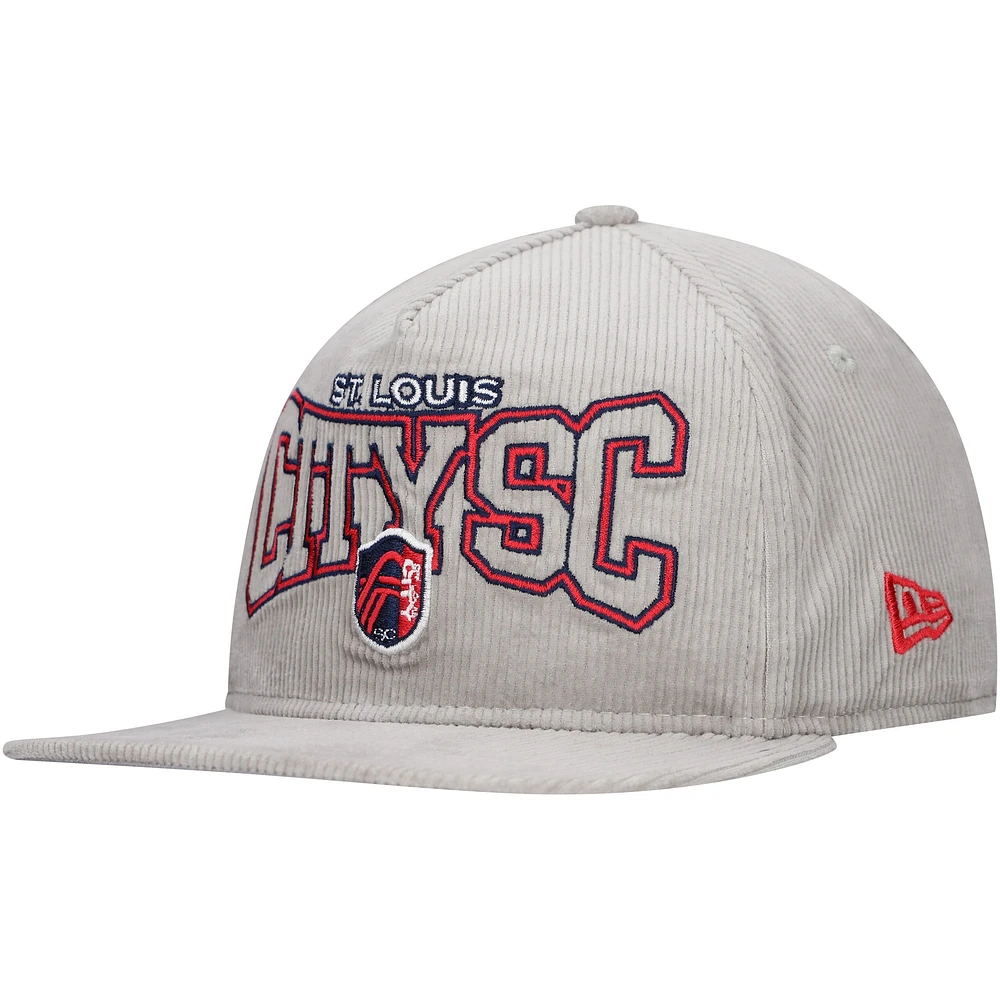 Casquette ajustable en velours côtelé pour golfeur St. Louis City SC de New Era pour homme