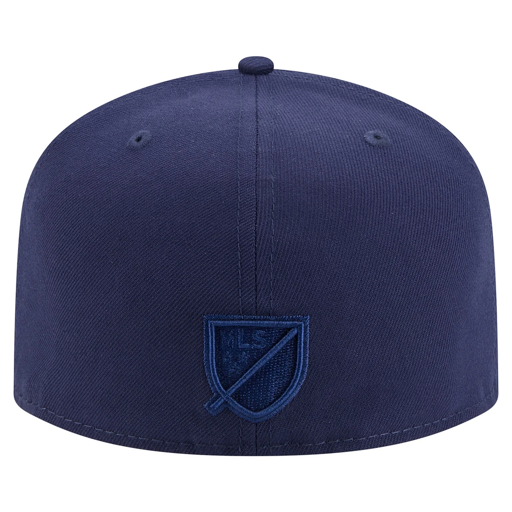 Casquette ajustée A-Frame 59FIFTY pour homme New Era bleu marine St. Louis City SC Color Pack