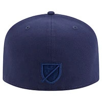 Casquette ajustée A-Frame 59FIFTY pour homme New Era bleu marine St. Louis City SC Color Pack