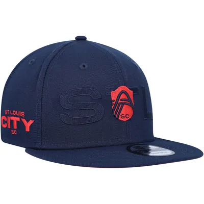Men's New Era Navy St. Louis City SC Logo Classic 9FIFTY Trucker Snapback  Hat