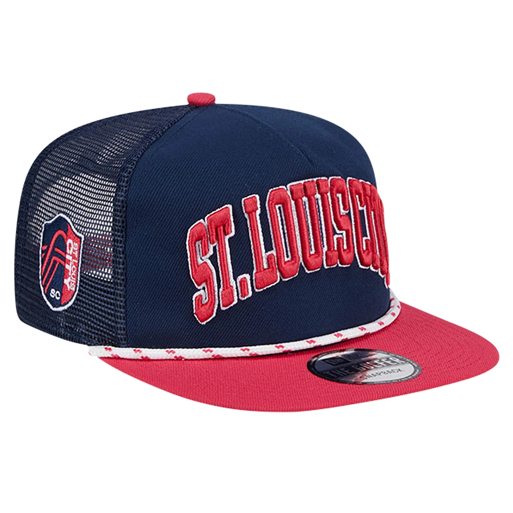 Casquette Snapback St. Louis City SC Throwback Golfer New Era bleu marine pour hommes