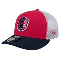 Casquette Snapback 9FIFTY Snapback Low Profile St. Louis City SC Throwback Trucker New Era rouge pour hommes