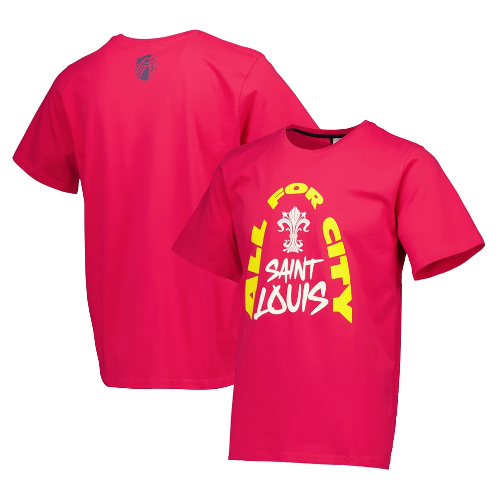 T-shirt décontracté rouge St. Louis City SC Community Heavyweight pour hommes