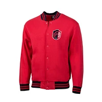 Veste rouge à boutons-pression Fast Break Varsity pour homme de St. Louis City SC
