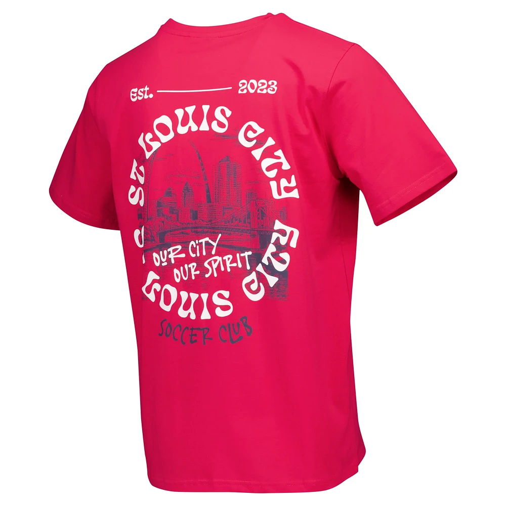 T-shirt décontracté rouge St. Louis City SC Street Heavyweight pour hommes