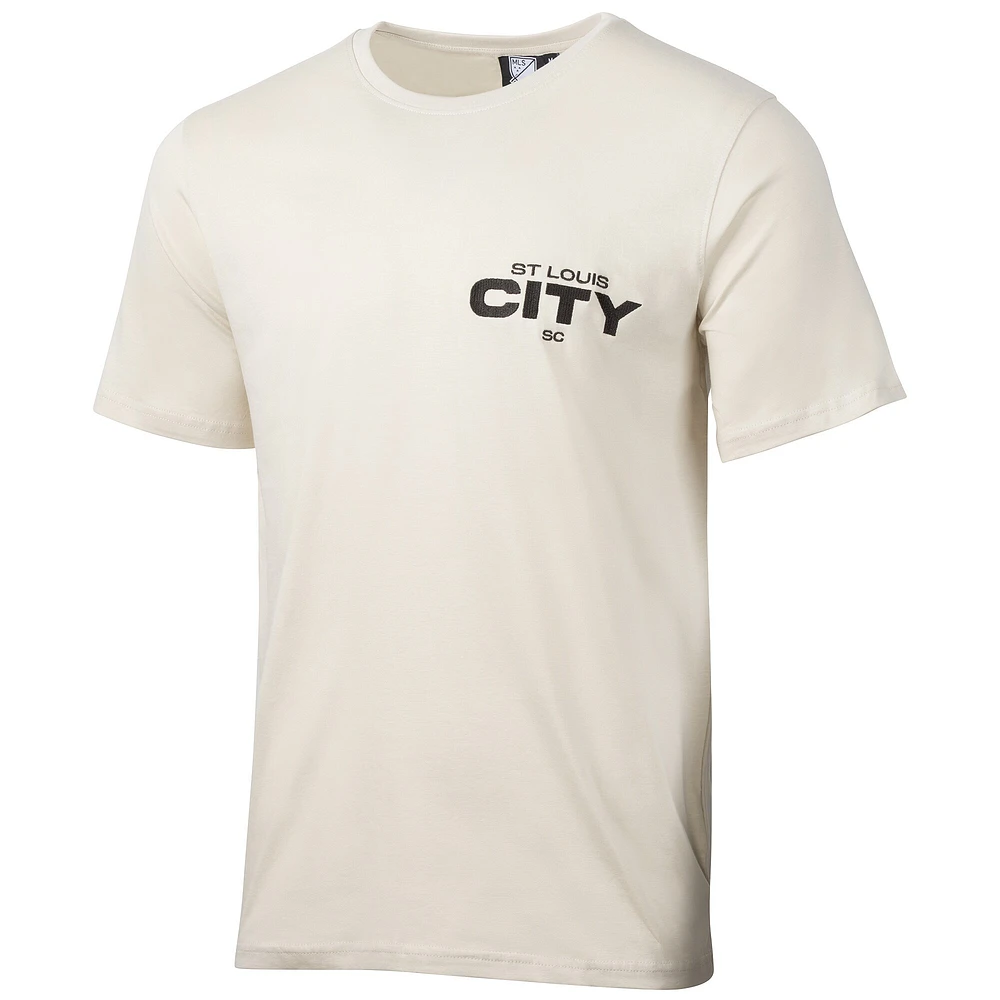 T-shirt décontracté pour homme, motif Suède, Sport Design, couleur beige, St. Louis City SC