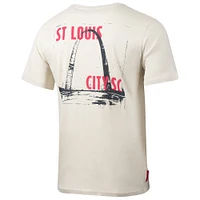 T-shirt décontracté pour homme, motif Suède, Sport Design, couleur beige, St. Louis City SC