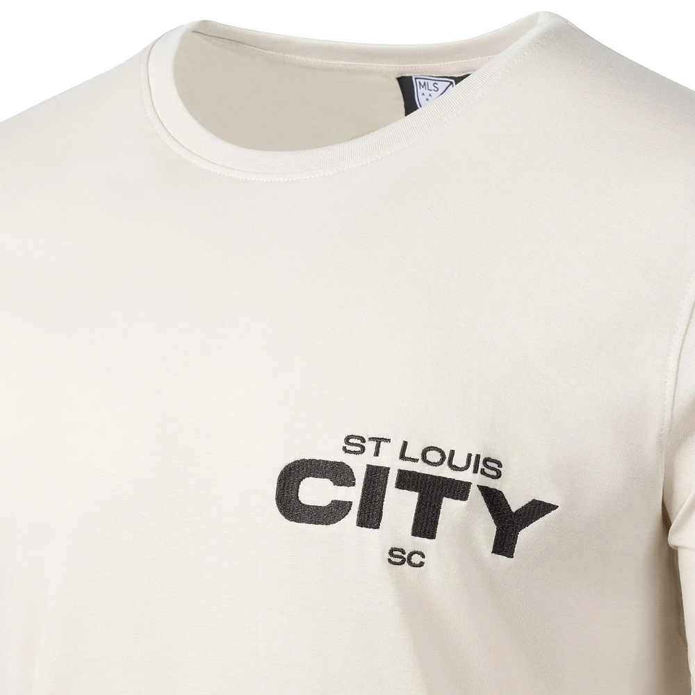 T-shirt décontracté pour homme, motif Suède, Sport Design, couleur beige, St. Louis City SC