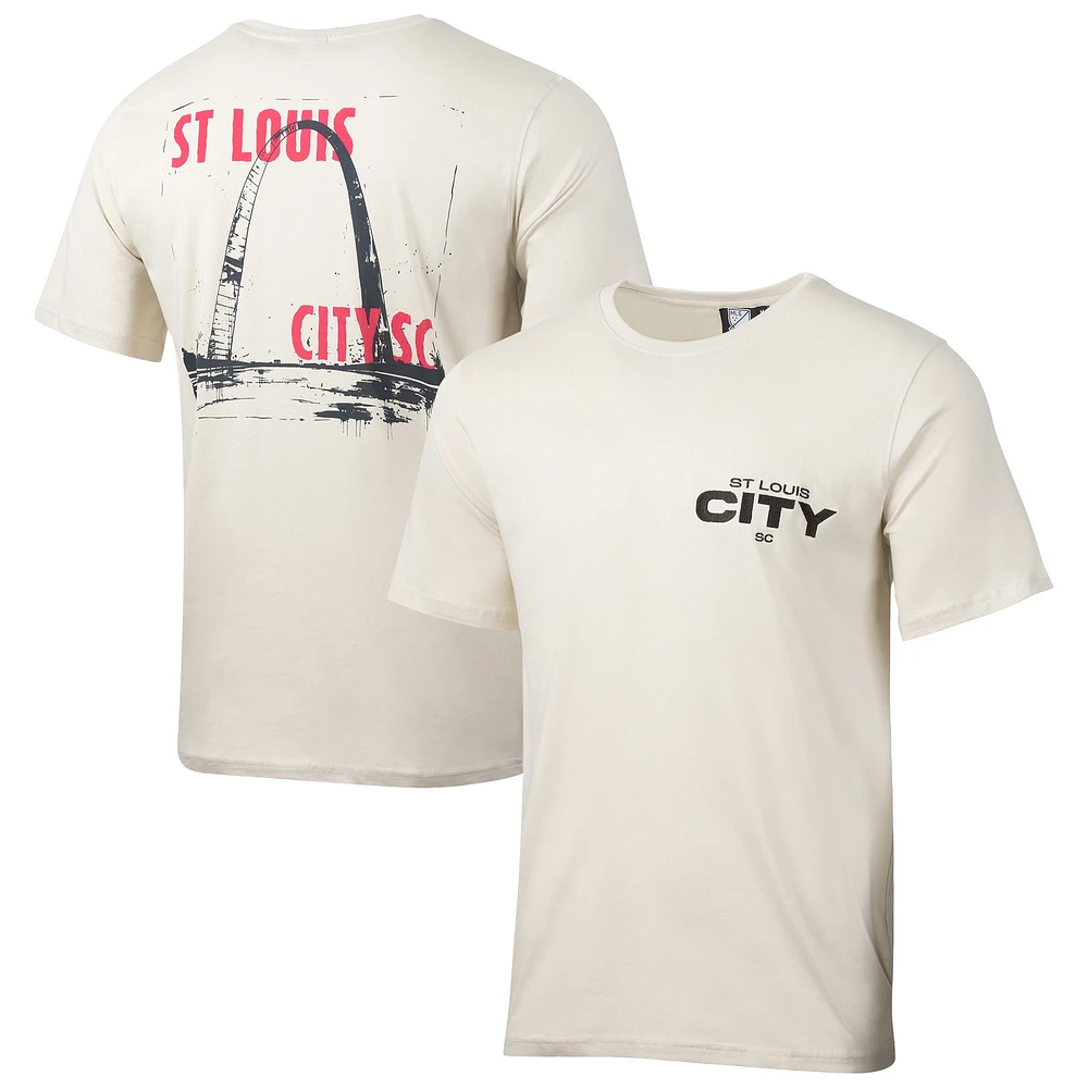 T-shirt décontracté pour homme, motif Suède, Sport Design, couleur beige, St. Louis City SC