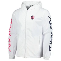 Men's White St. Louis City SC Graffiti Hoodie Full-Zip Windbreaker