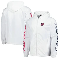 Men's White St. Louis City SC Graffiti Hoodie Full-Zip Windbreaker