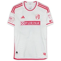 Maillot adidas blanc dédicacé Nökkvi Thórisson de St. Louis City SC, numéro 29, utilisé lors du match, saison 2024 de la MLS - Taille L