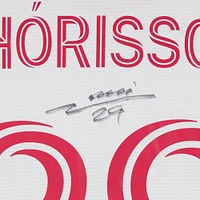 Maillot adidas blanc dédicacé Nökkvi Thórisson de St. Louis City SC, numéro 29, utilisé lors du match, saison 2024 de la MLS - Taille L