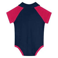 Newborn  Red St. Louis City SC League Champ V-Neck Raglan Bodysuit